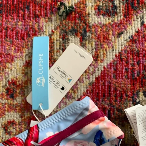 Cupshe Floral Swim Bottom Set Size XS - Picture 7 of 10